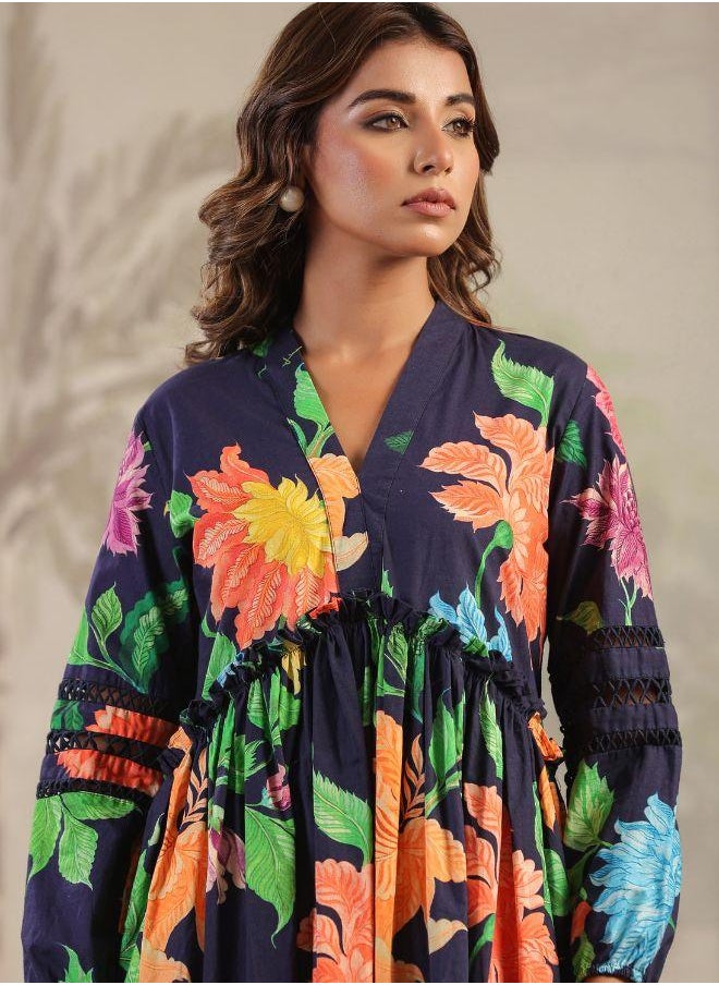 Floral A-Line Dress