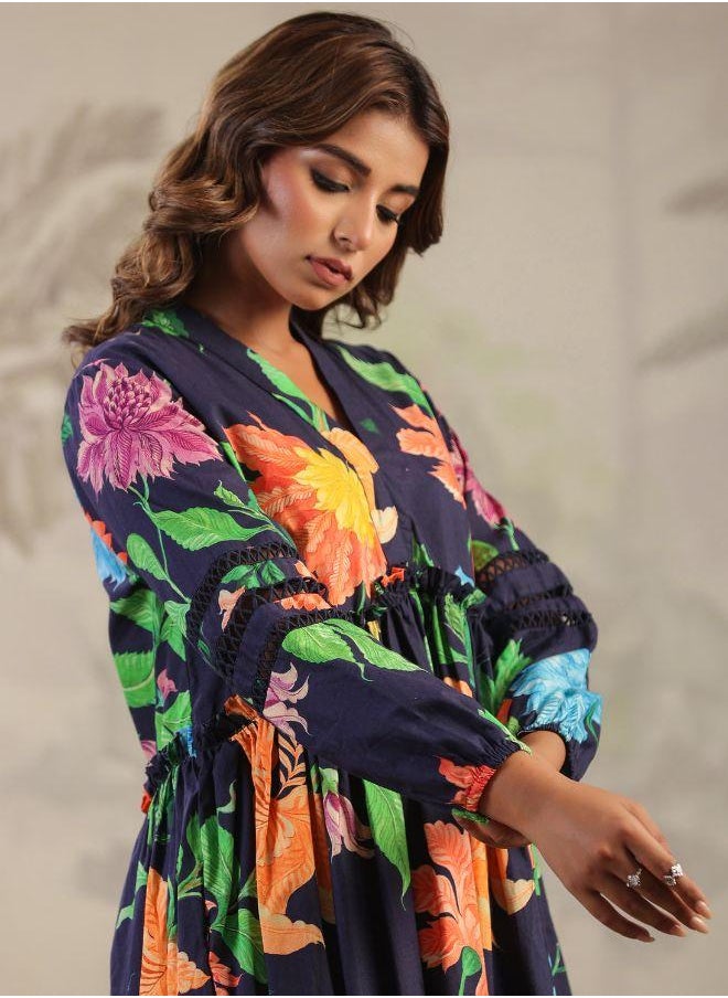 Floral A-Line Dress