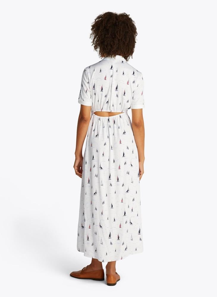 Sailboat Print Dress