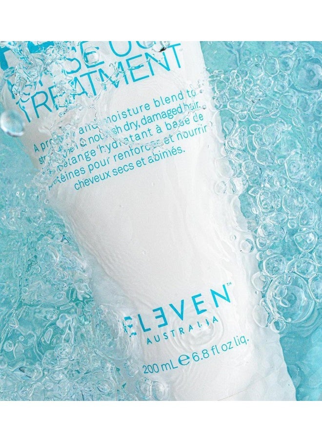 ELEVEN AUSTRALIA 3 Minute Repair Rinse Out Treatment - Deep Conditioning Hair Treatment, Strengthens & Restores Damaged Hair, Adds Shine, Reduces Breakage, Sulfate-Free & Paraben-Free - 6.8 Fl Oz