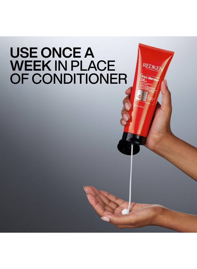 Redken Sulfate Free Frizz Dismiss Mask Intense Smoothing Treatment For Unruly Hair - Ultra Hydrating Smoothing Hair Mask