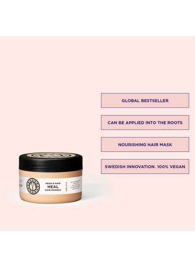 Maria Nila Head & Hair Heal, Hair Mask 8.5 Fl Oz, Soothing Aloe Vera for dry & itchy scalps, 100% Vegan & Sulfate/Paraben free