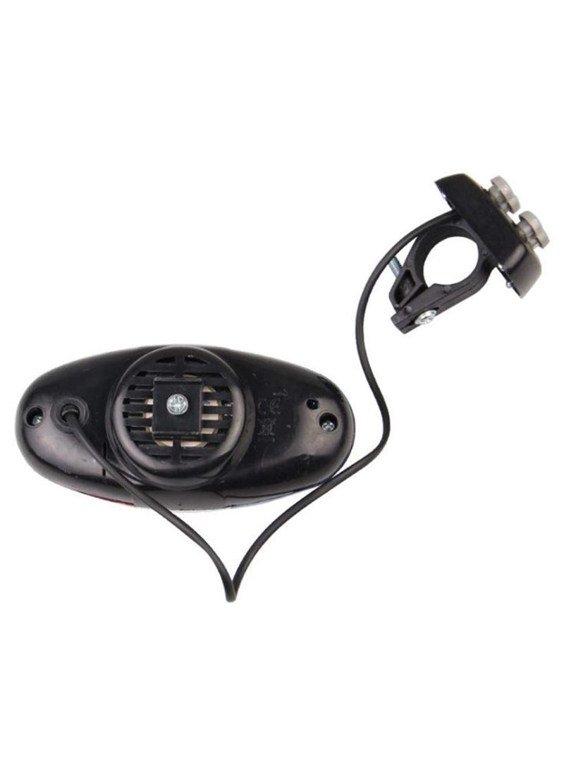 Practical Bicycle Police Front Light Warning Siren Cycling Electric Horn Bell With 6 LED