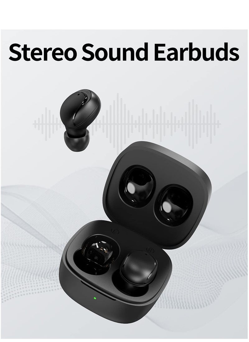 Bluetooth 5.0 Earbuds Mini Earbuds Comfortable True Wireless Earbuds with Microphone Wireless in Ear Earphones
