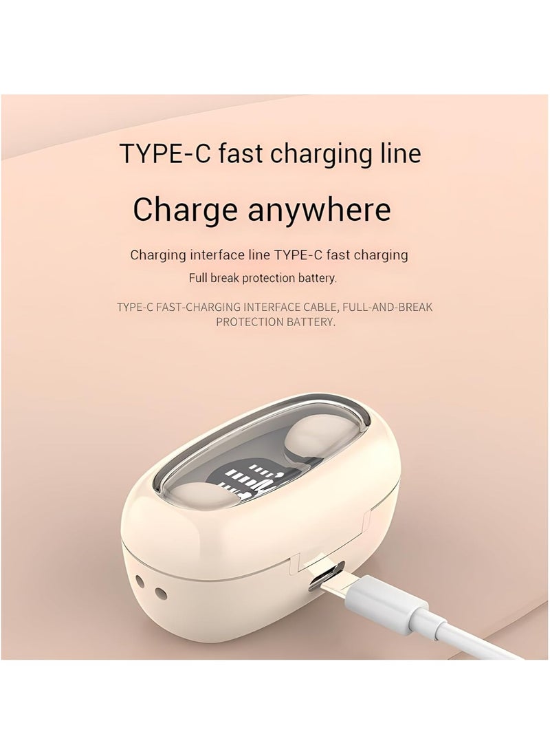 Noise Cancelling Earbuds for Sleep, Smallest Invisible Mini Earbuds, Low Profile MicroTiny Discreet Hidden Earbuds for Work, Small Headphones, Invisible SleepWireless Earphone forSmall EarCanals