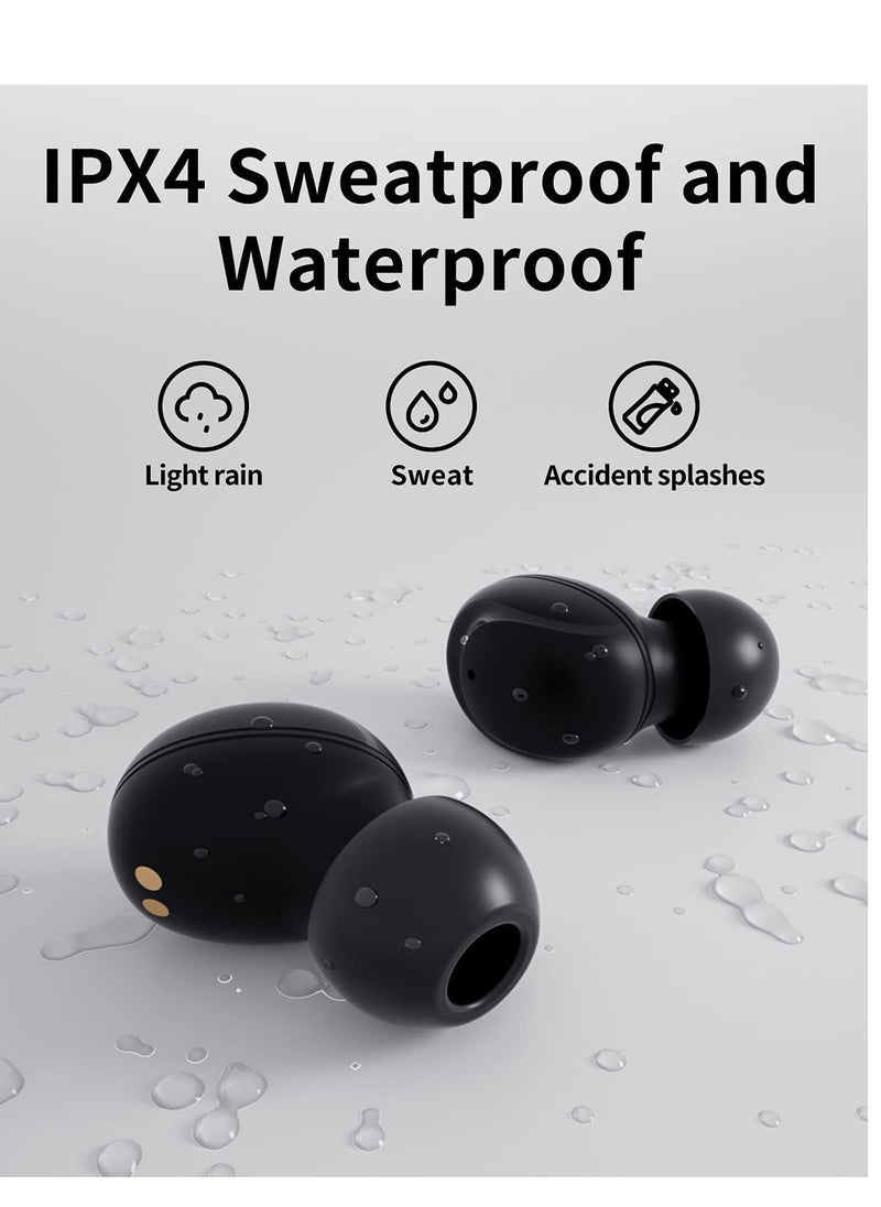 Bluetooth 5.0 Earbuds Mini Earbuds Comfortable True Wireless Earbuds with Microphone Wireless in Ear Earphones