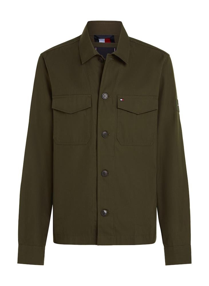 Cotton Nylon Shirt Jacket