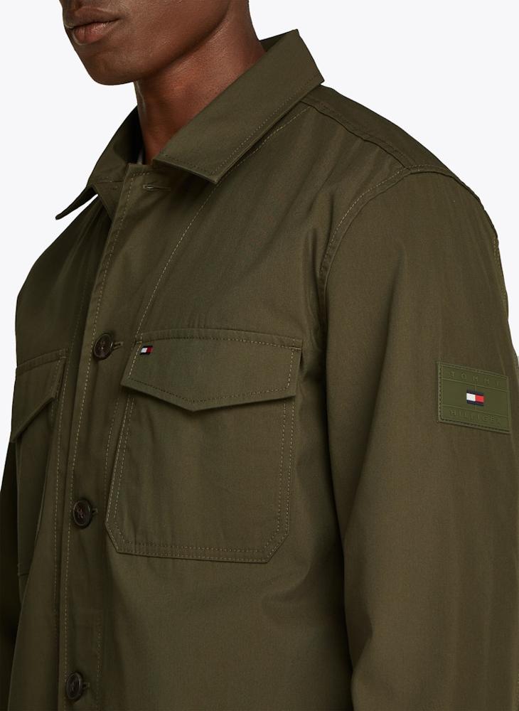Cotton Nylon Shirt Jacket