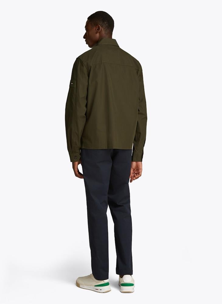 Cotton Nylon Shirt Jacket
