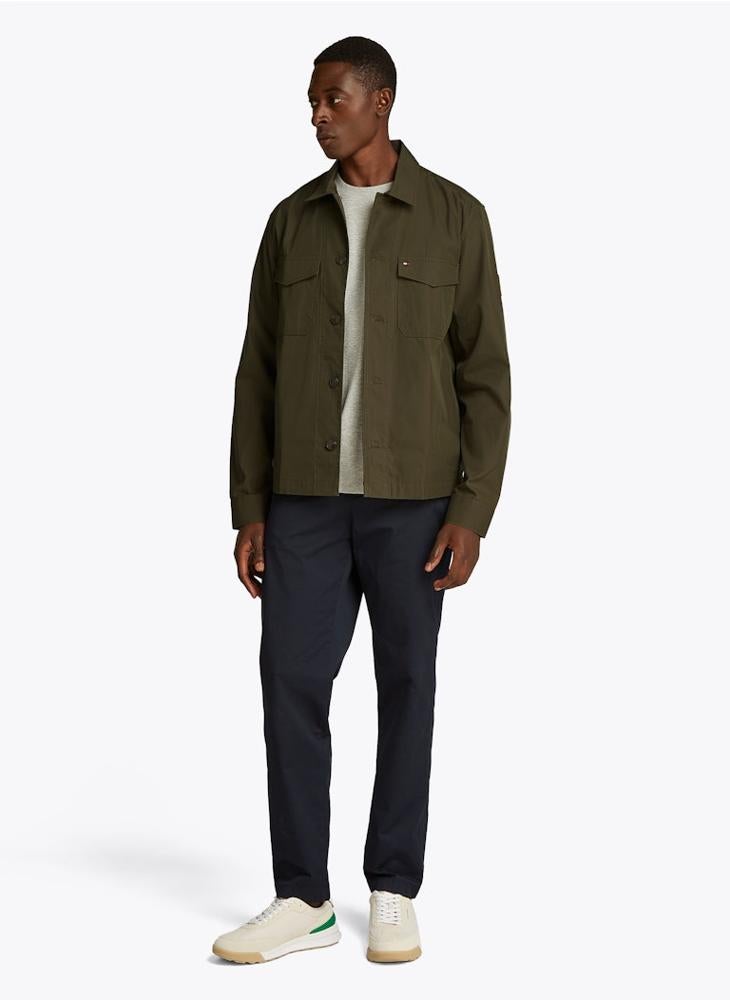 Cotton Nylon Shirt Jacket