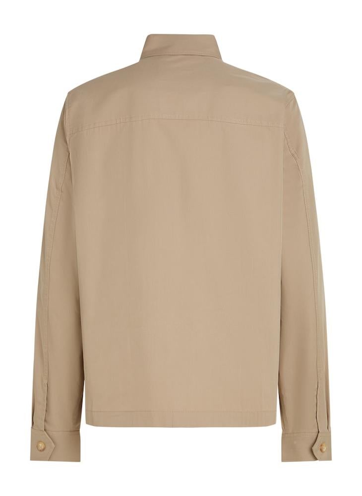 Cotton Nylon Shirt Jacket