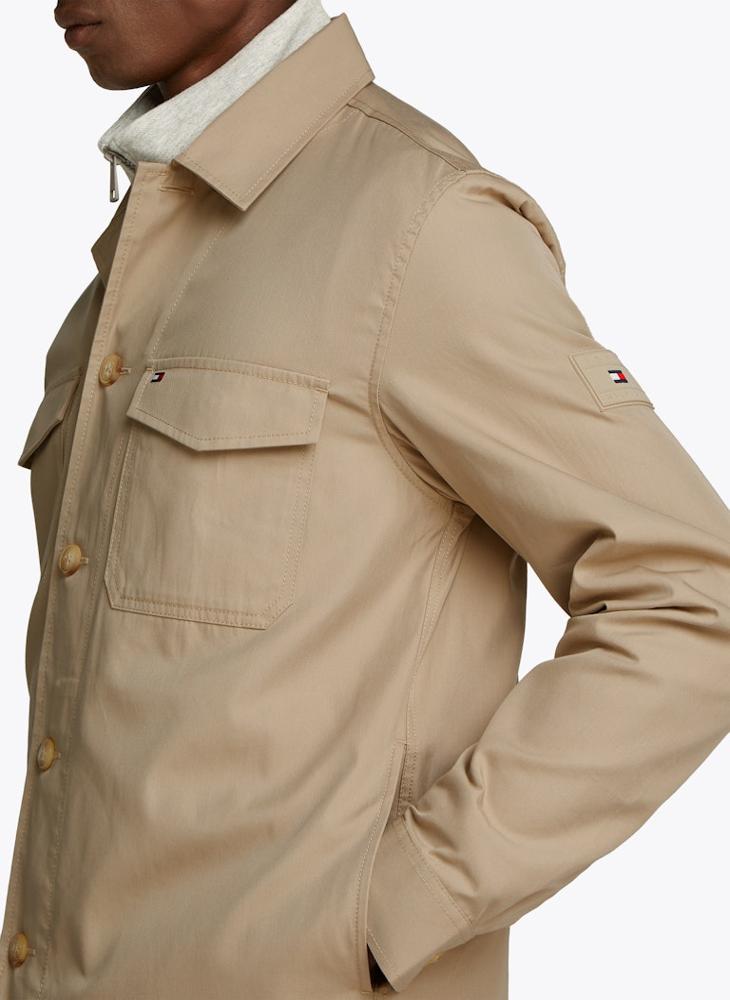 Cotton Nylon Shirt Jacket