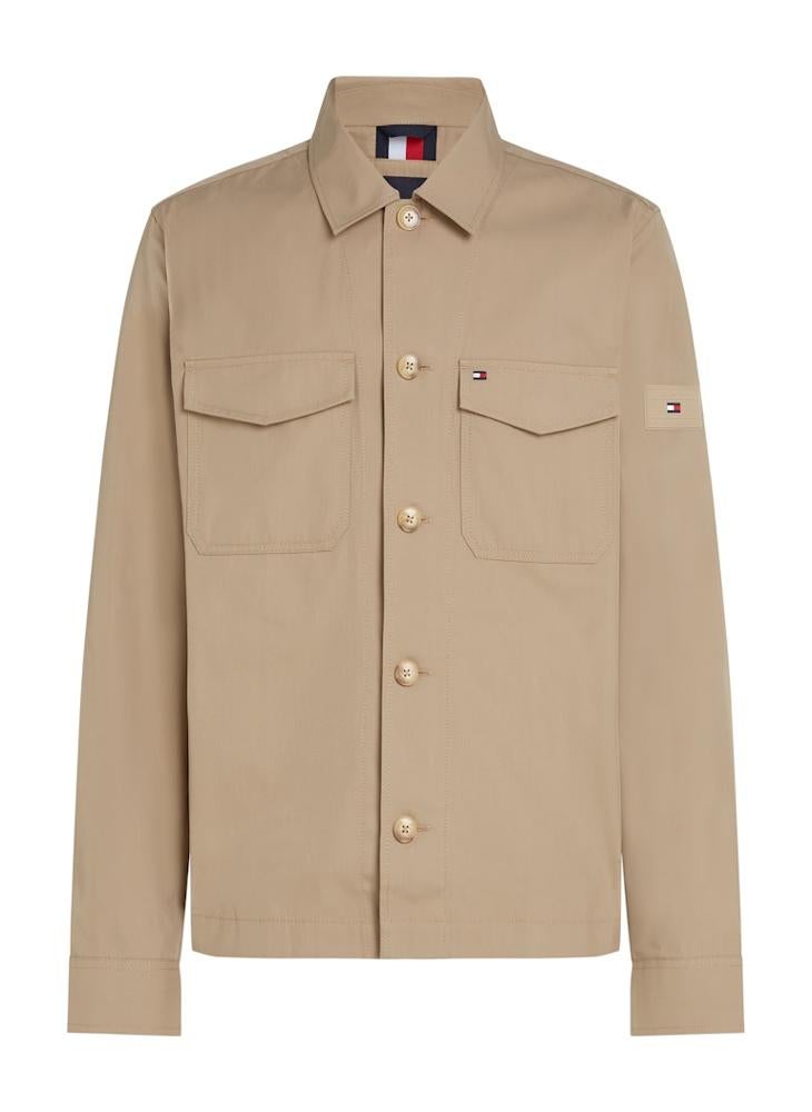 Cotton Nylon Shirt Jacket