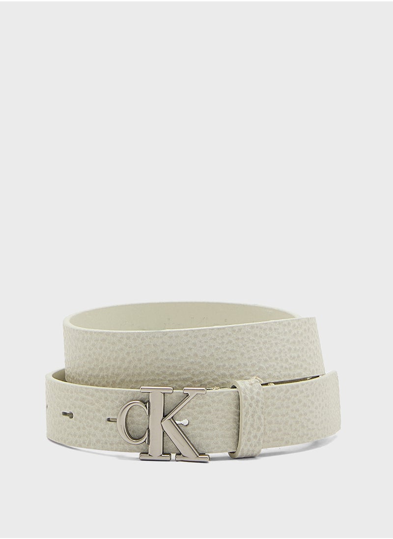 Monogram Placque Hole Allocated Belt