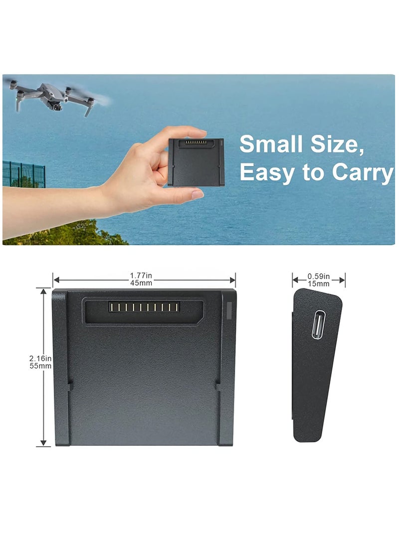 Mavic Air 2 & Air 2S Charging Hub - Portable Battery Charger with Type-C for DJI Dajiang AIR2 & AIR2S Drones, MAKINGTEC Intelligent Flight Battery Accessory.