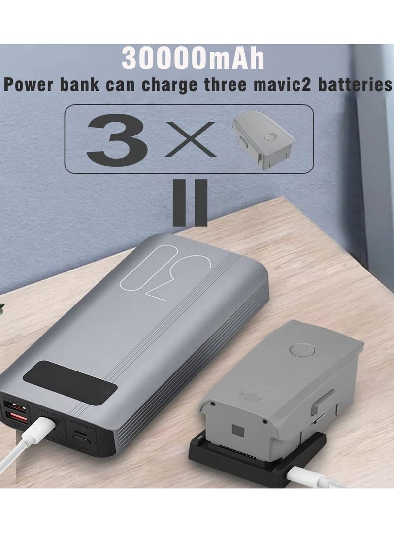 Mavic Air 2 & Air 2S Charging Hub - Portable Battery Charger with Type-C for DJI Dajiang AIR2 & AIR2S Drones, MAKINGTEC Intelligent Flight Battery Accessory.