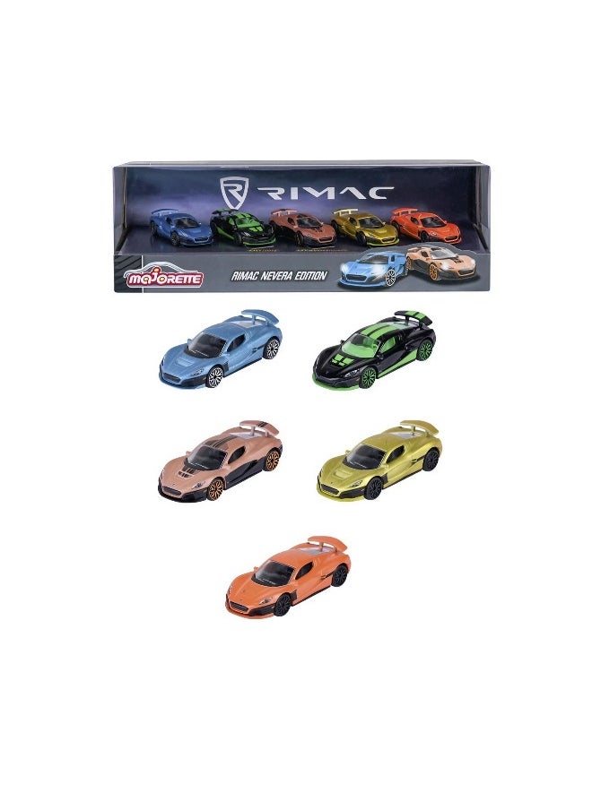 Majorette Rimac Nevera Edition 5-Piece Die-cast Car Set (1:64)