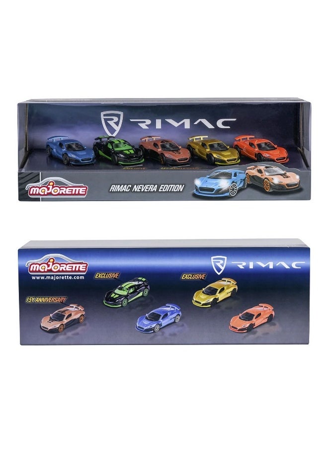 Majorette Rimac Nevera Edition 5-Piece Die-cast Car Set (1:64)