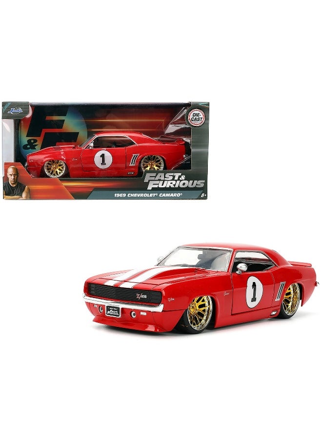 Jada Fast & Furious 1969 Chevrolet Camaro Die-cast Car (1:24, Red)