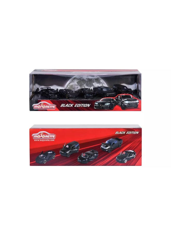Majorette Black Series 2.0 Super Cars Gift Box (Set of 5, 1:64)