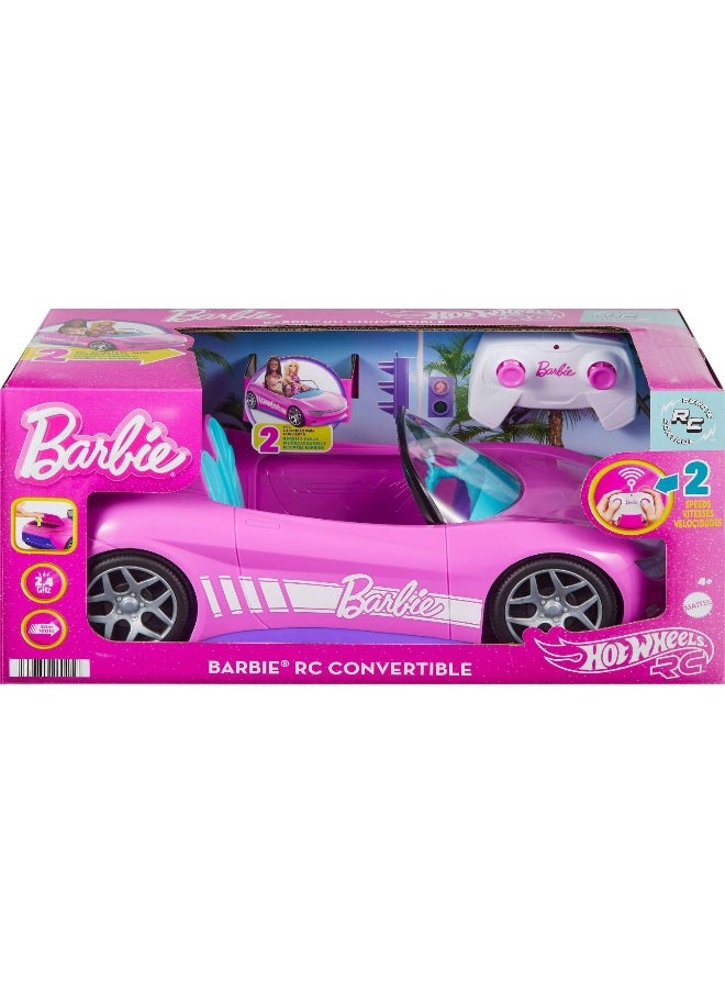 Barbie x Hot Wheels Barbie Convertible RC Car (Pink)