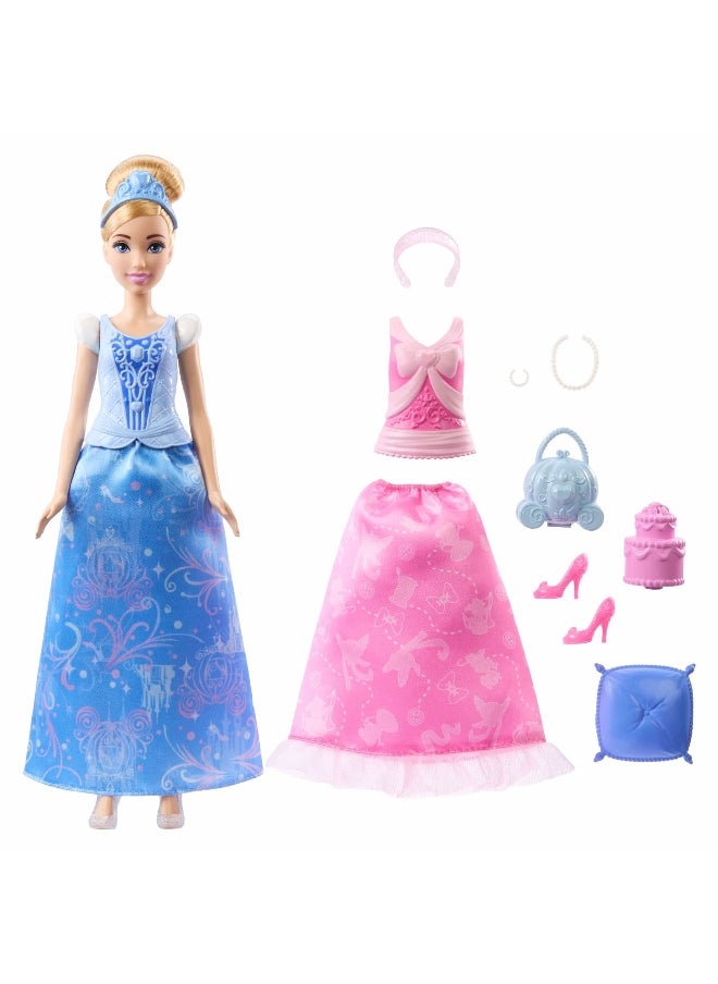 Disney Princess 2-in-1 Stories Cinderella Fashion Doll (29.21 cm) and Accessories