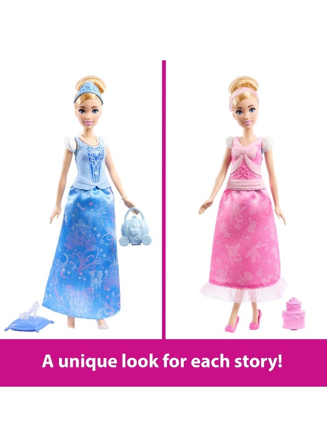 Disney Princess 2-in-1 Stories Cinderella Fashion Doll (29.21 cm) and Accessories