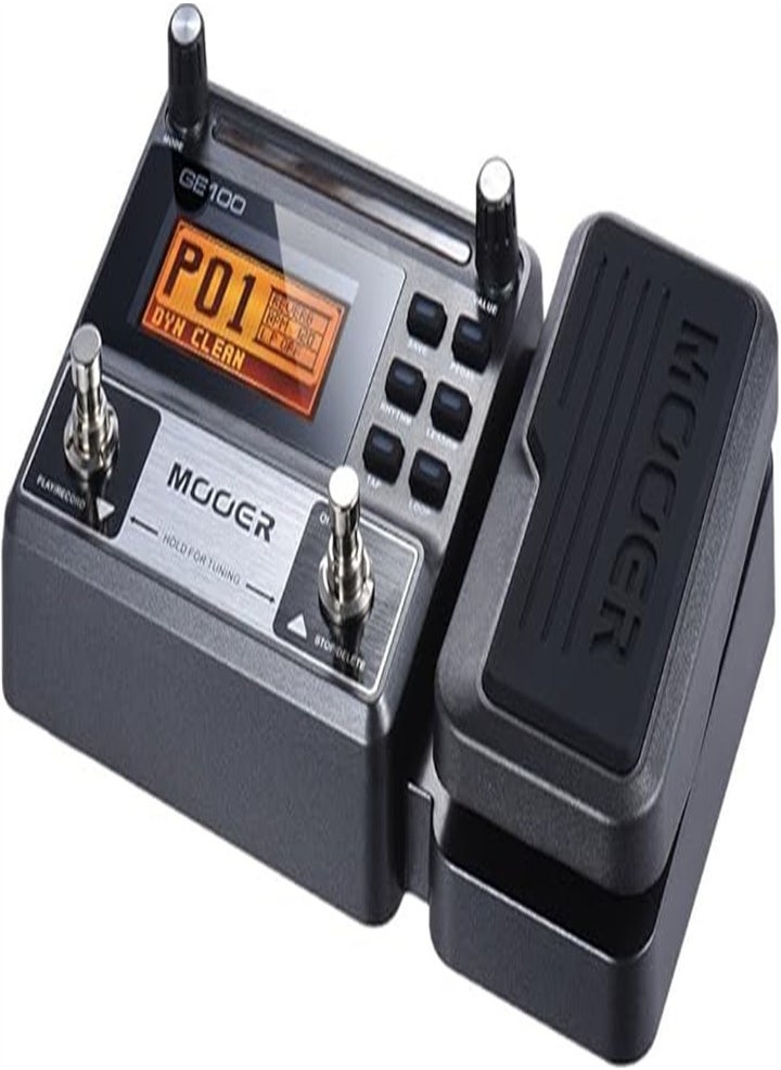 Guitar Multi-Effects Processor Pedal with Loop Recording (180 sec), Tuning, Tap-Tempo Rhythm Setting, Scale and Chord Learning
