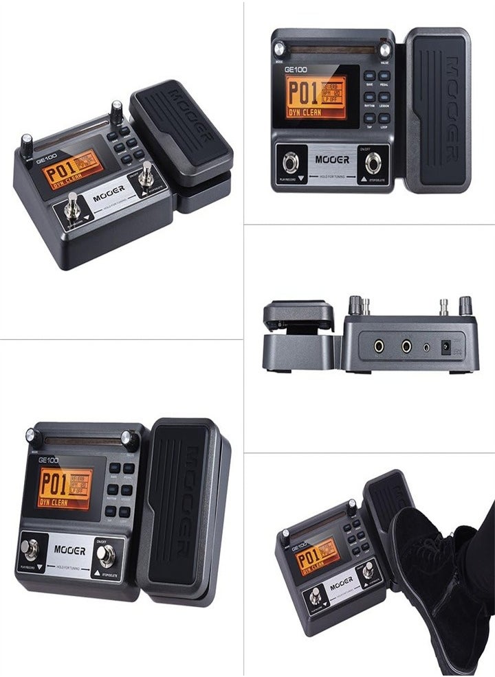 Guitar Multi-Effects Processor Pedal with Loop Recording (180 sec), Tuning, Tap-Tempo Rhythm Setting, Scale and Chord Learning