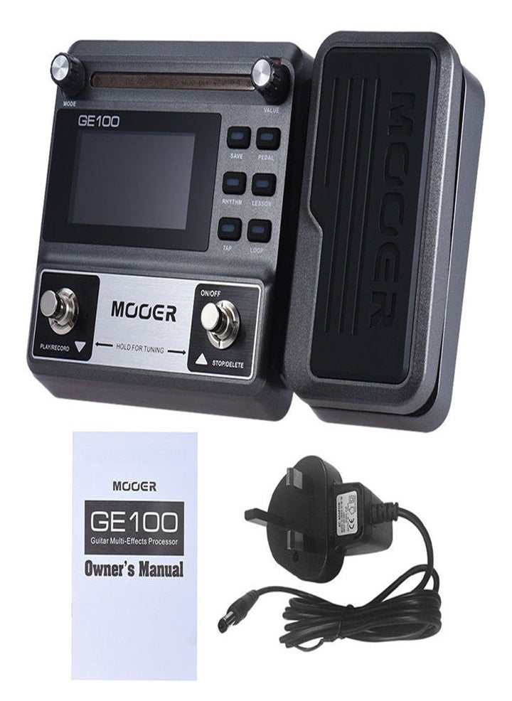 Guitar Multi-Effects Processor Pedal with Loop Recording (180 sec), Tuning, Tap-Tempo Rhythm Setting, Scale and Chord Learning