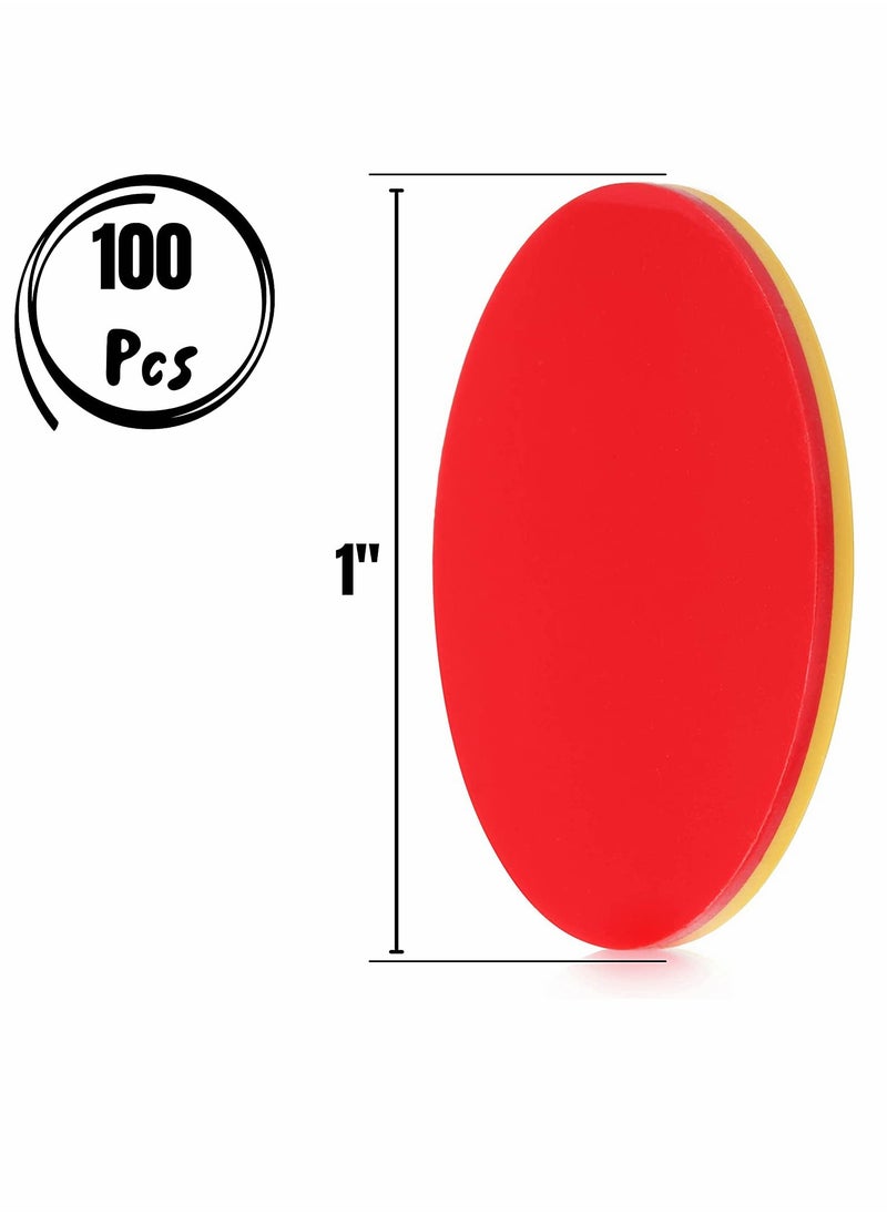 Two Color Counters, 100 pcs, Counters for Kids Math, Counters, Math Counters, Red and Yellow Counters, Math Counters for Kids, Counting Chips, Counters for Math