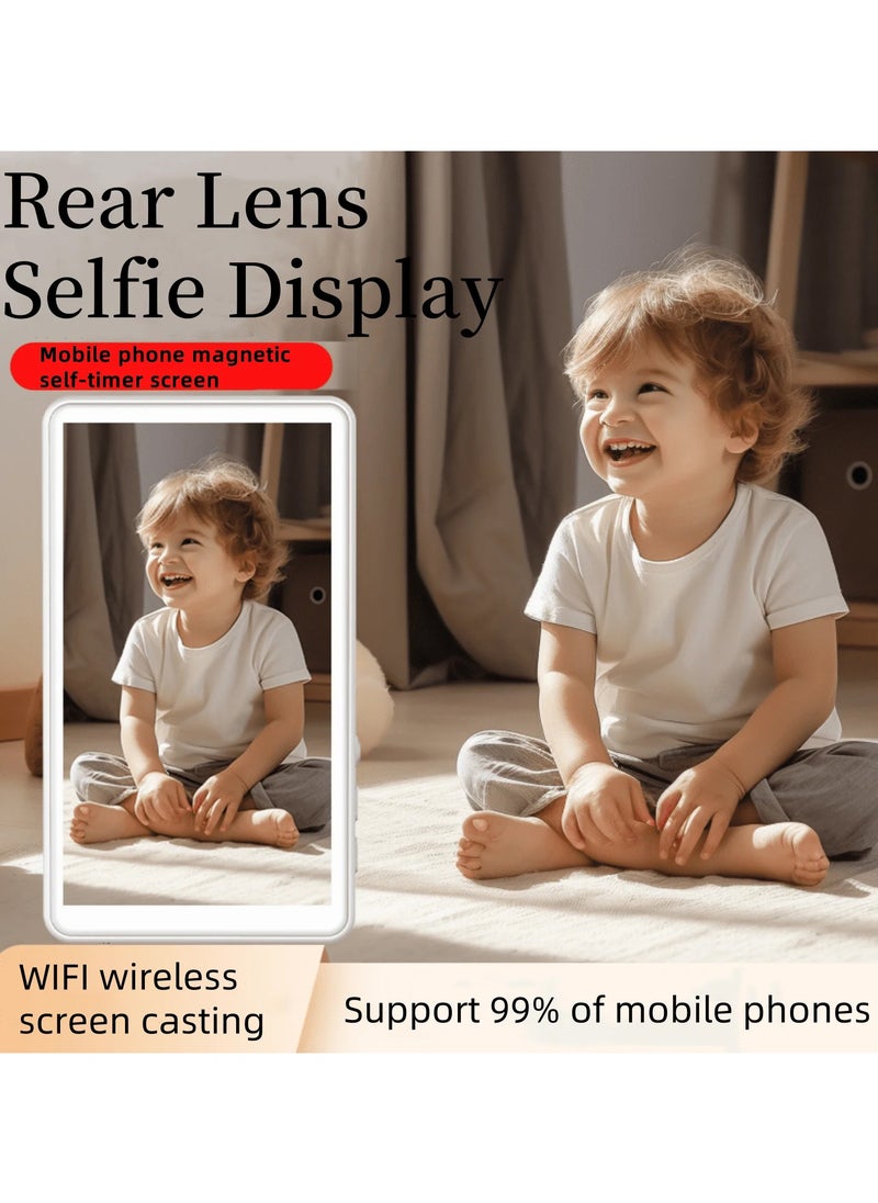 Magnetic Phone Vlog Selfie Monitor Screen | Mirroring Device | Screen casting device for vloggers, live streamers, and creators