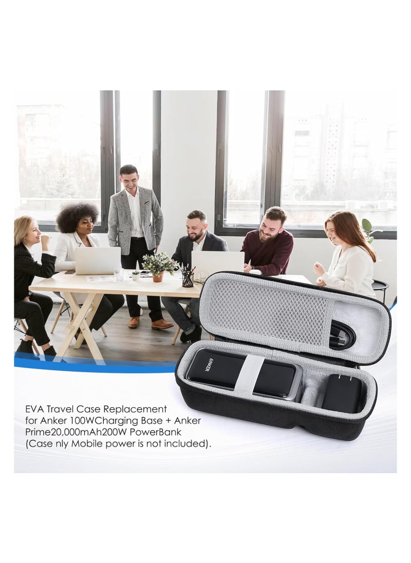 Carry Case for Anker, Hard Travel Case Replacement for Anker Power Bank, EVA Hard Travel Bag Box, EVA Protective Travel Case Carrying Bag for Prime Power Bank 20000mAh 200W (For 20000mAh 200W)