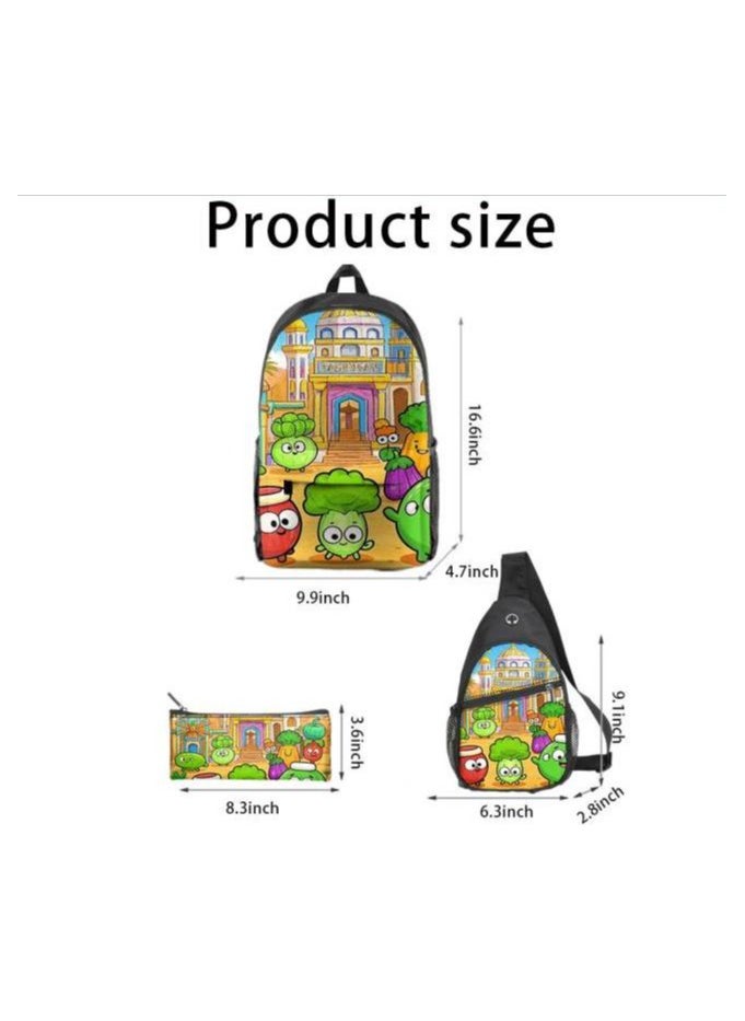 Universal cartoon new three-piece schoolbag - 610