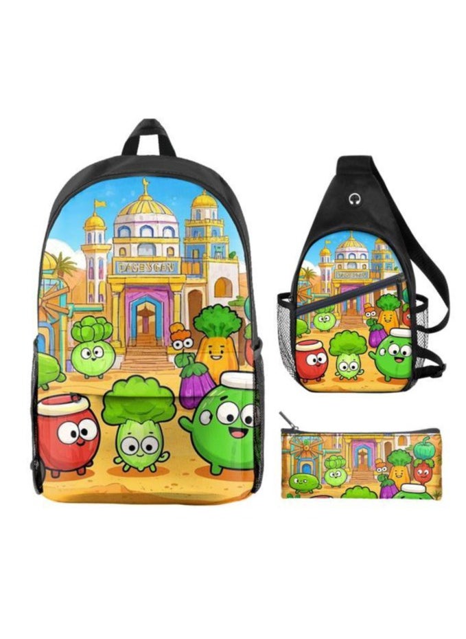 Universal cartoon new three-piece schoolbag - 610