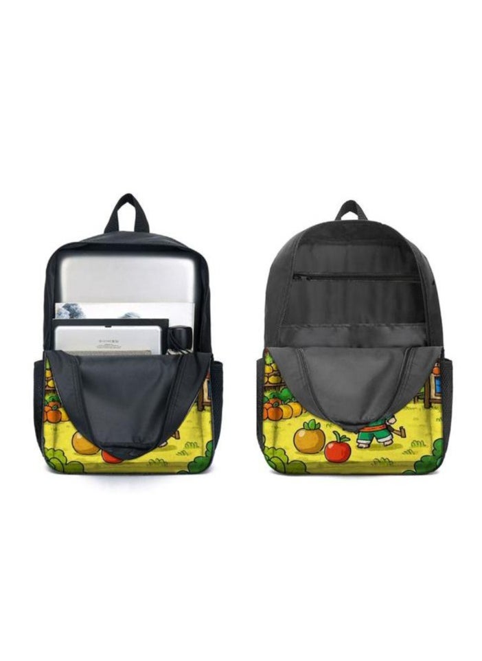 Three-piece set of cartoon characters (schoolbag, for students) - 557