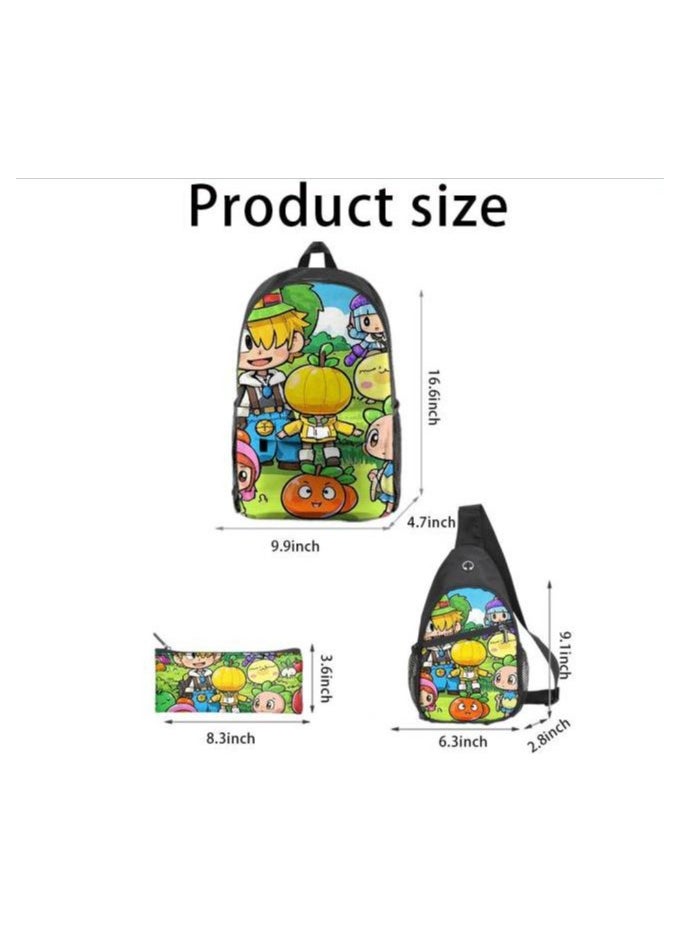Universal cartoon new three-piece schoolbag - 1450