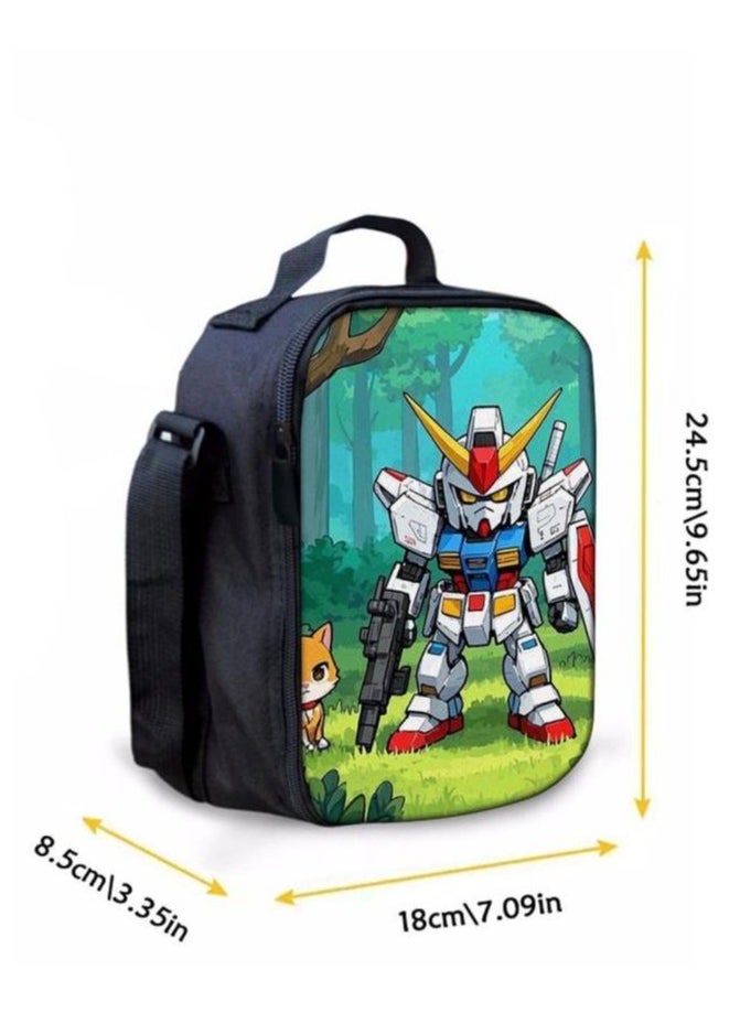 Three-piece set of cartoon characters (schoolbag, for students) - 522