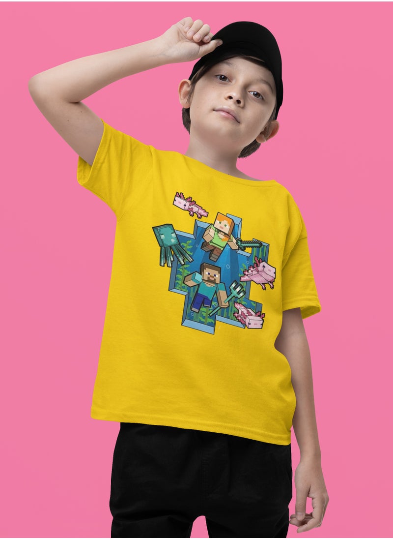 Minecraft Graphic Design With Kid's Unisex T-Shirts