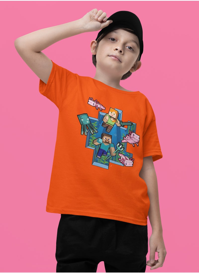 Minecraft Graphic Design With Kid's Unisex T-Shirts