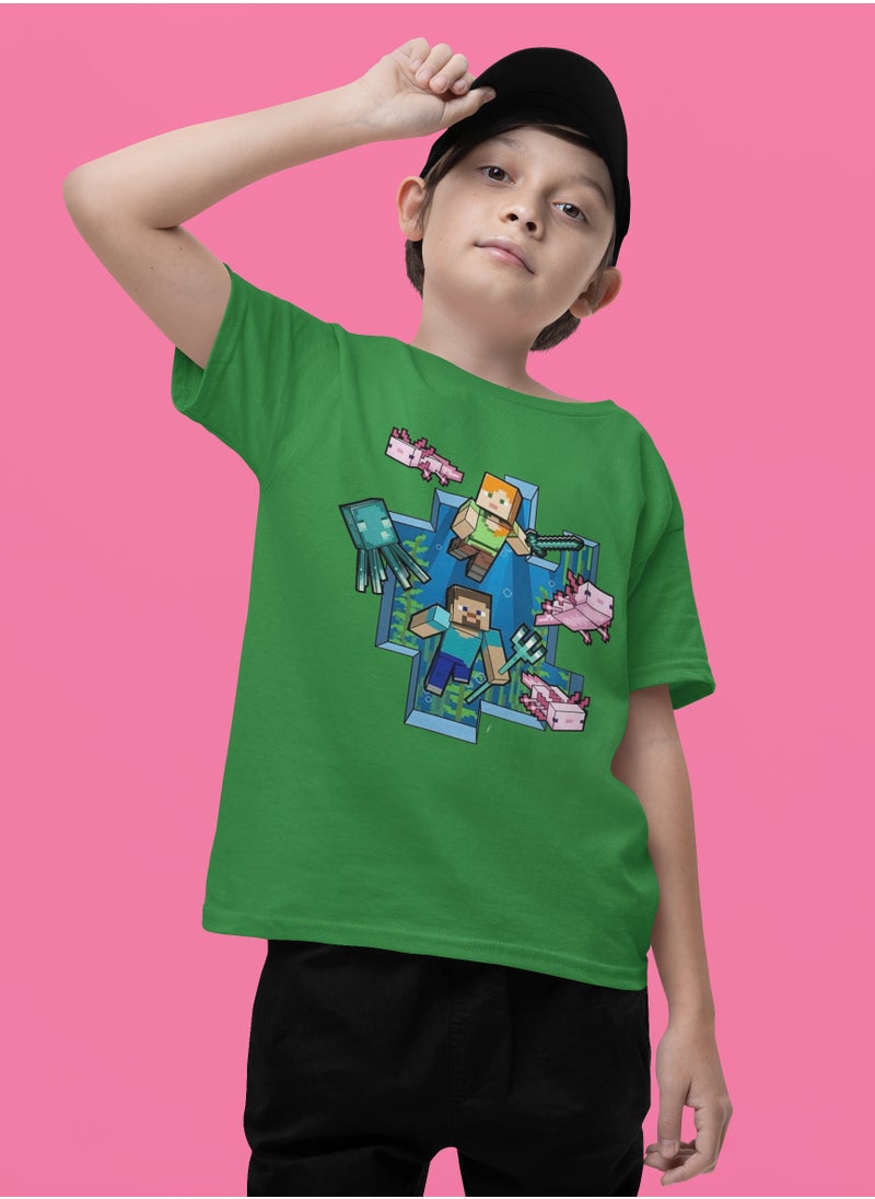 Minecraft Graphic Design With Kid's Unisex T-Shirts