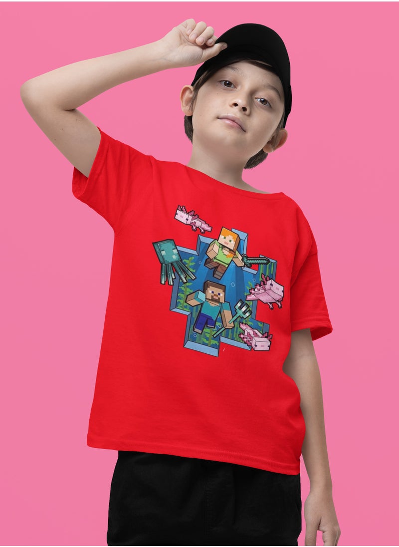 Minecraft Graphic Design With Kid's Unisex T-Shirts