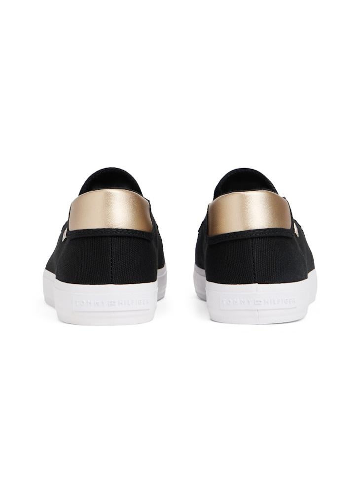 VULCANISED CANVAS SLIP ON TRAINERS