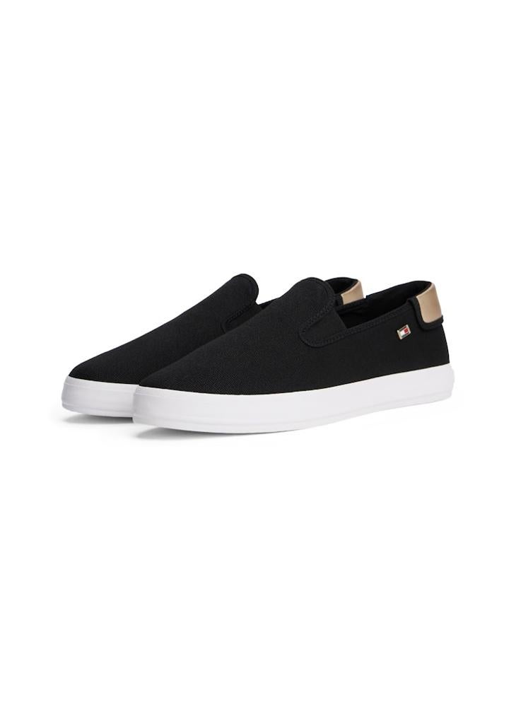 VULCANISED CANVAS SLIP ON TRAINERS