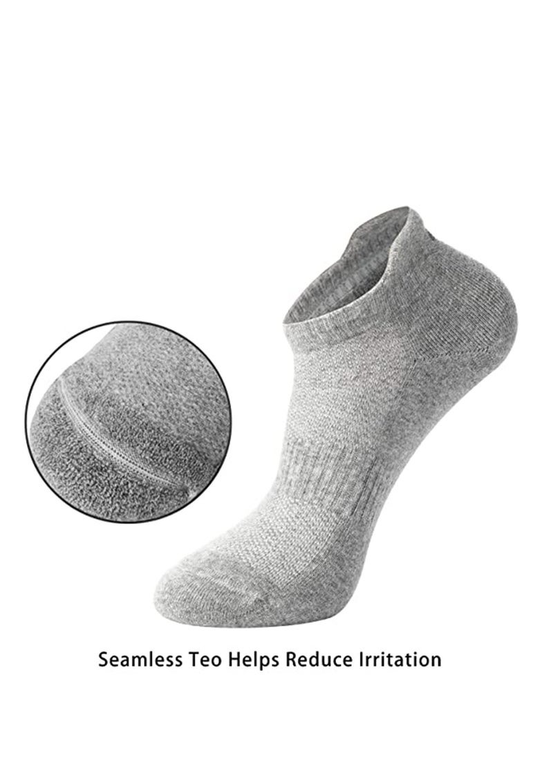 Socks, Athletic Running Socks Low Cut Sports Tab Socks for Men and Women Sports Socks, Pure Cotton, Breathable, Comfortable, High-Quality Athletic Socks (6 Pairs)