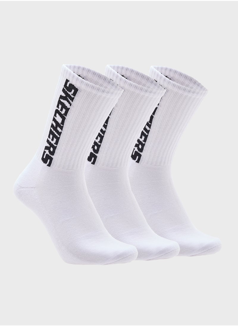 3 Pack Terry Crew Socks