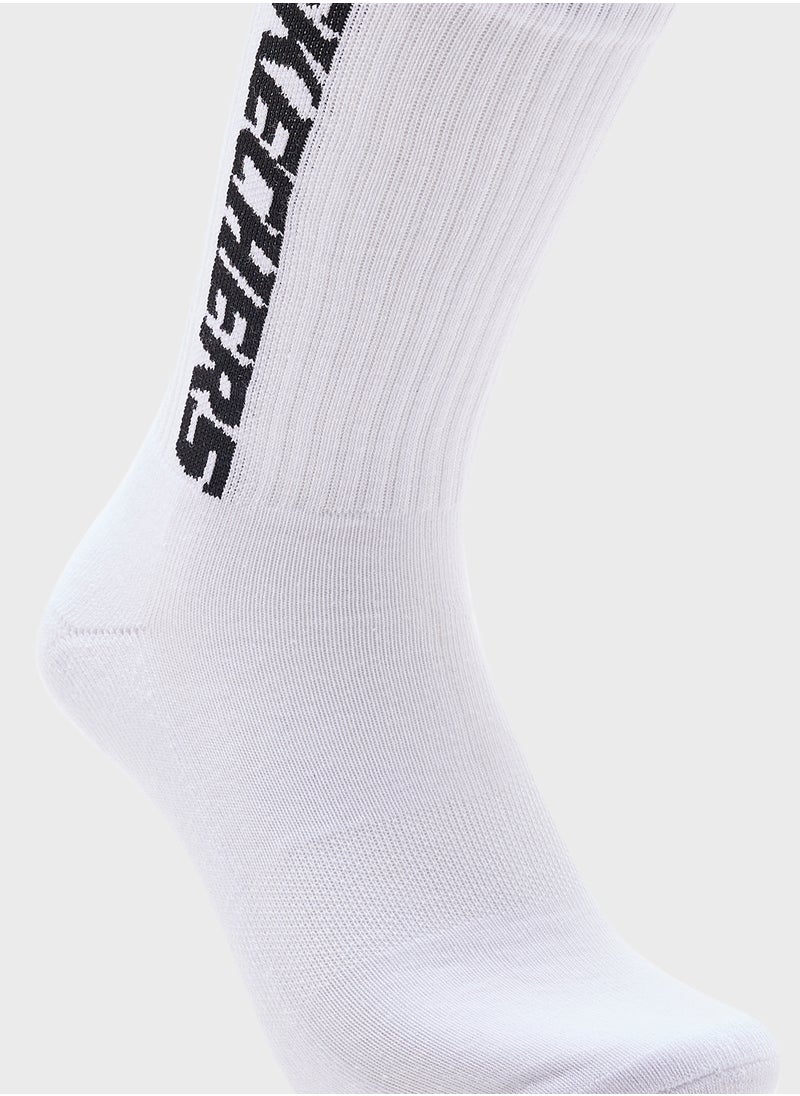 3 Pack Terry Crew Socks