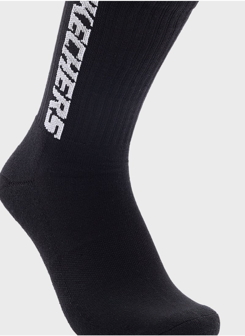 3 Pack Terry Crew Socks