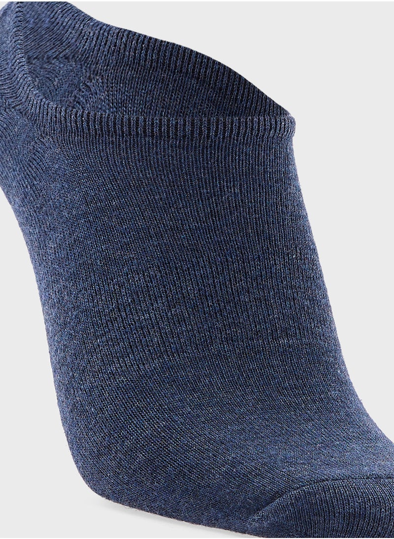 Kids 6 Pack Non Terry No Show Socks