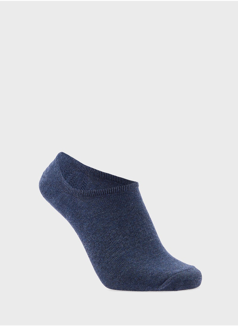 Kids 6 Pack Non Terry No Show Socks